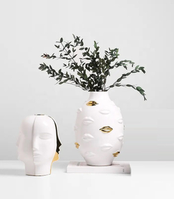 Ваза Gold face vase