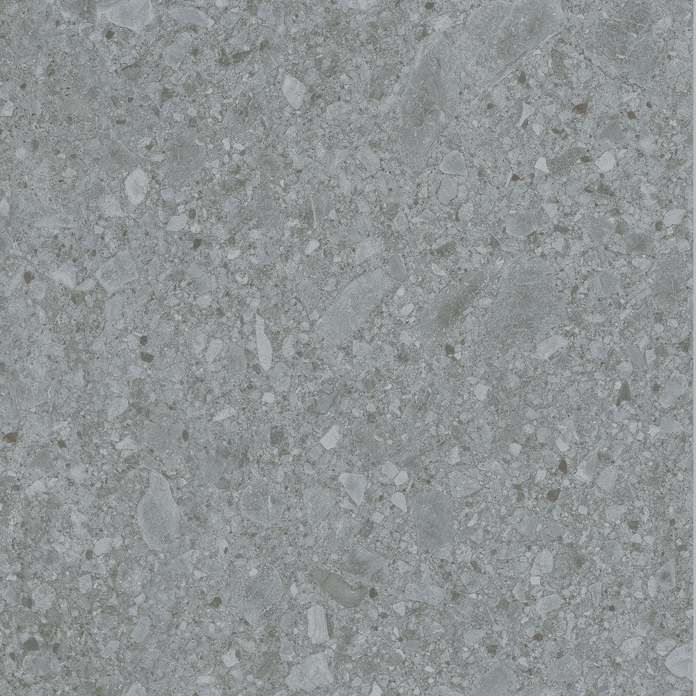 Керамогранит, LB Ceramics, Иней Tech, 600x600 мм, Темно-серый, Матовая, Плоская