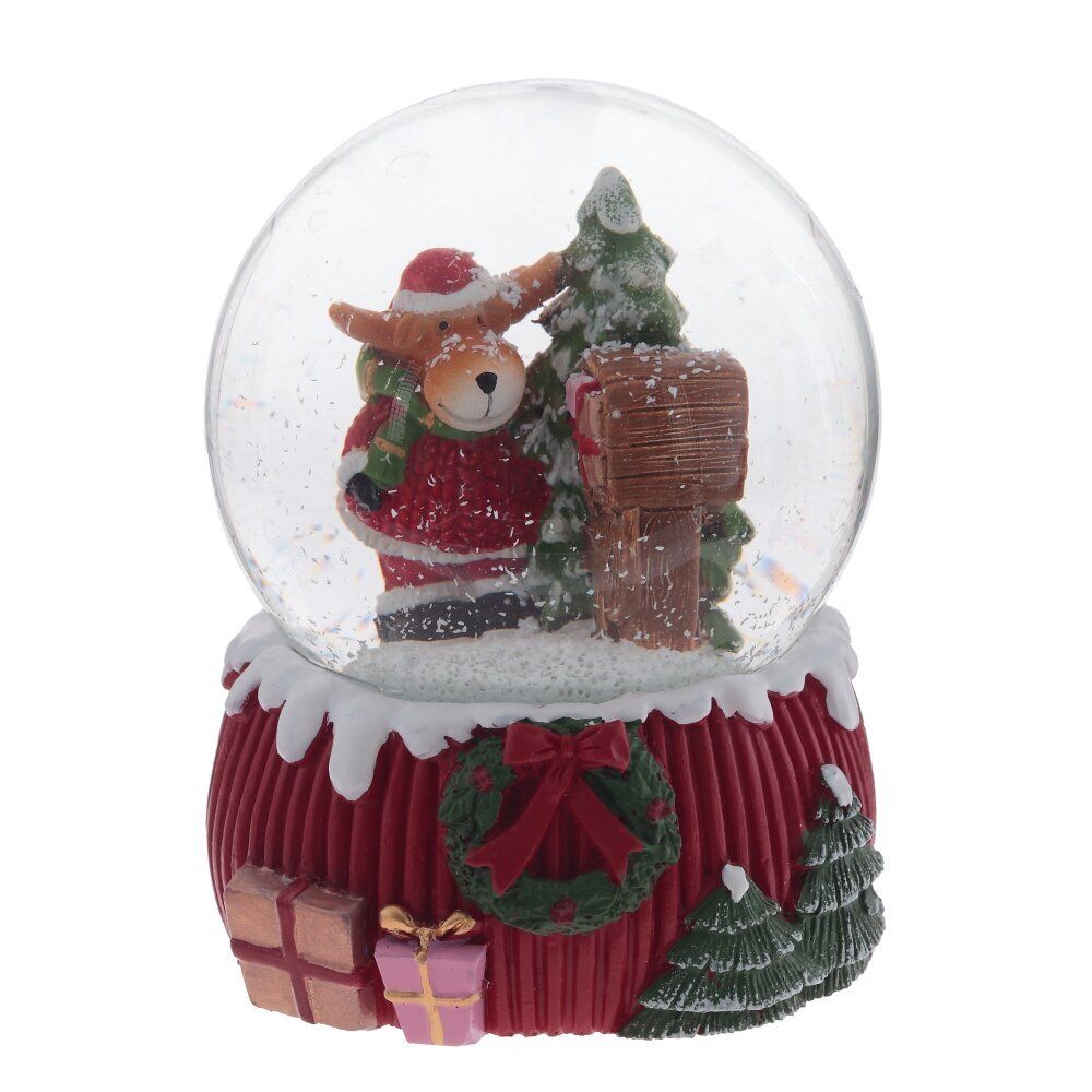 GAEM Фигурка декор в стекл шаре "Мишка/Снеговик/Дед Мороз/Олень", D 6.5 см, L6,5 W6,5 H9 см, 4в.