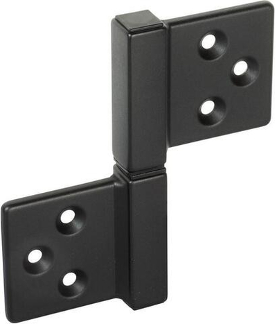 Петля карточная с круглой осью разобранная CH-R 85X82 черный