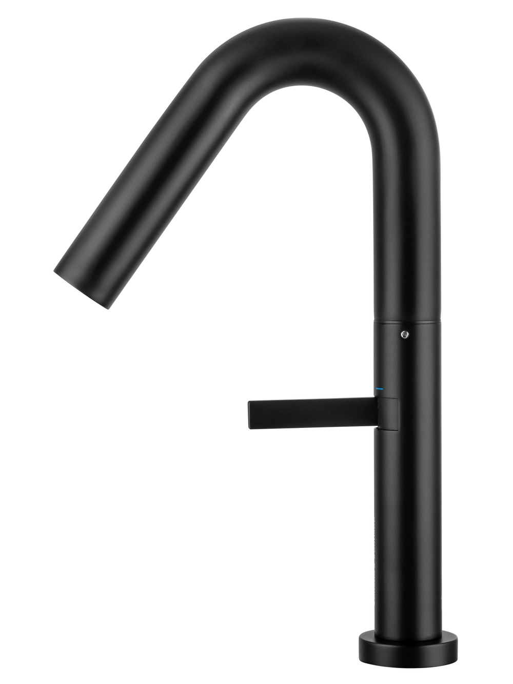 Смеситель для раковины высокий WONZON & WOGHAND, Черный матовый (WW-6068-MB)