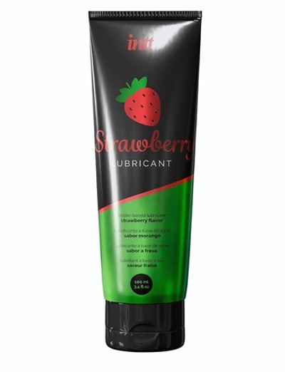 Смазка на водной основе с ароматом клубники Strawberry Lubricant - 100 мл.
