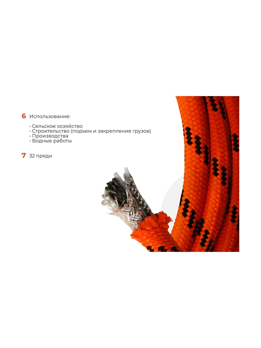 Плетеная веревка Gigant п/п, 32 пряди, 16мм х 100м HRS-06