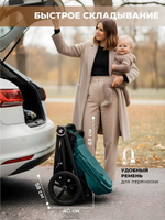 Коляска 3 в 1 Sweet Baby Stella + автокресло Premier Black Green
