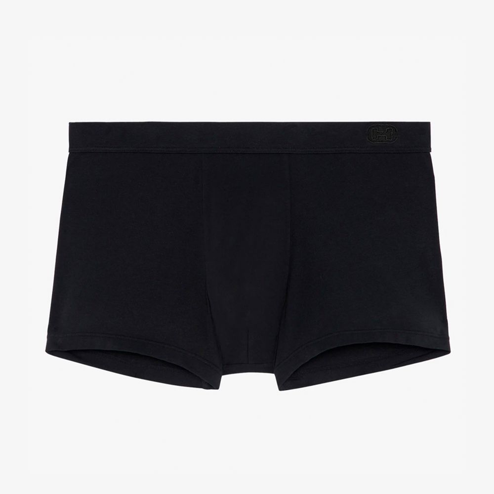 Мужские трусы боксеры черные HOM Supreme Cotton 40-2449-0004