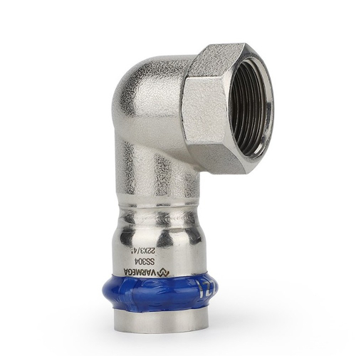 Угольник VARMEGA раструбный Inox Press ВР 28x3/4"