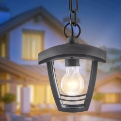 Садово-парковый светильник ЭРА НСУ 07-40-001 Марсель черный 4 гранный подвесной IP44 Е27 max60Вт