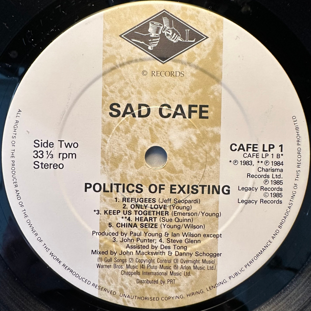 Sad Cafe - Politics Of Existing (Англия 1985г.)