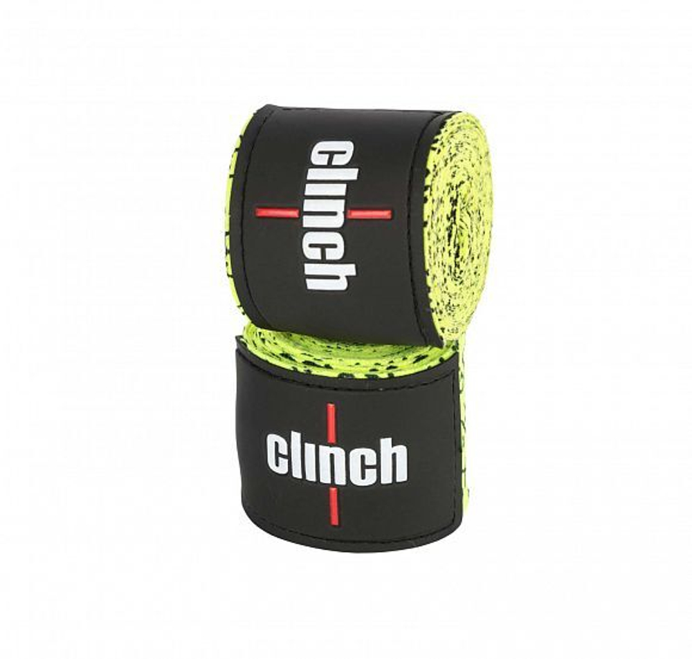 Бинты эластичные Clinch Boxing Crepe Bandage Tech Fix ярко-зеленые C140
