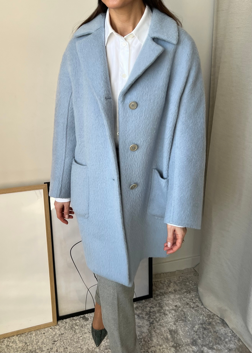 Шерстяное пальто  Max Mara Weekend, S оригинал