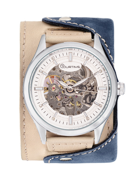 Часы скелетоны женские механические Oxigen YOURTIME