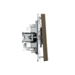 ARTGALLERY 2-клавишный ВЫКЛЮЧАТЕЛЬ, 10АХ, механизм, быстрозажим. клем., МОККО