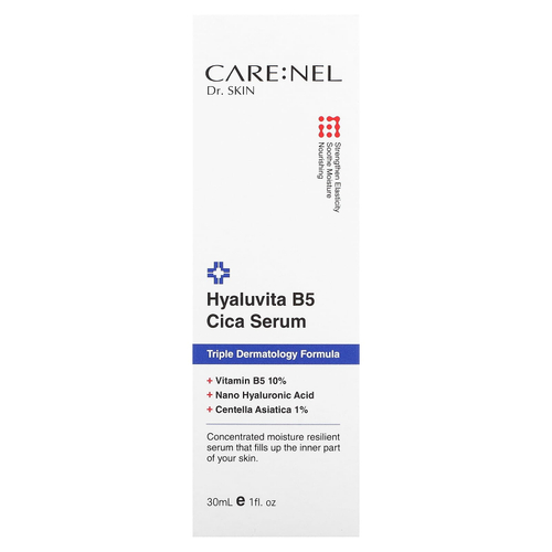 Care:Nel, Hyaluvita B5 Cica Serum, 30 мл (1 жидк. унц.)