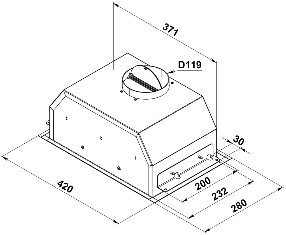 вытяжка D 540 W
