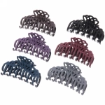 Заколка-краб для волос на блистере «Diana Collection - Milena», микс 6 цветов, 9см