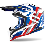 Мотошлем AIROH AVIATOR 3 RAINBOW BLUE/RED GLOSS