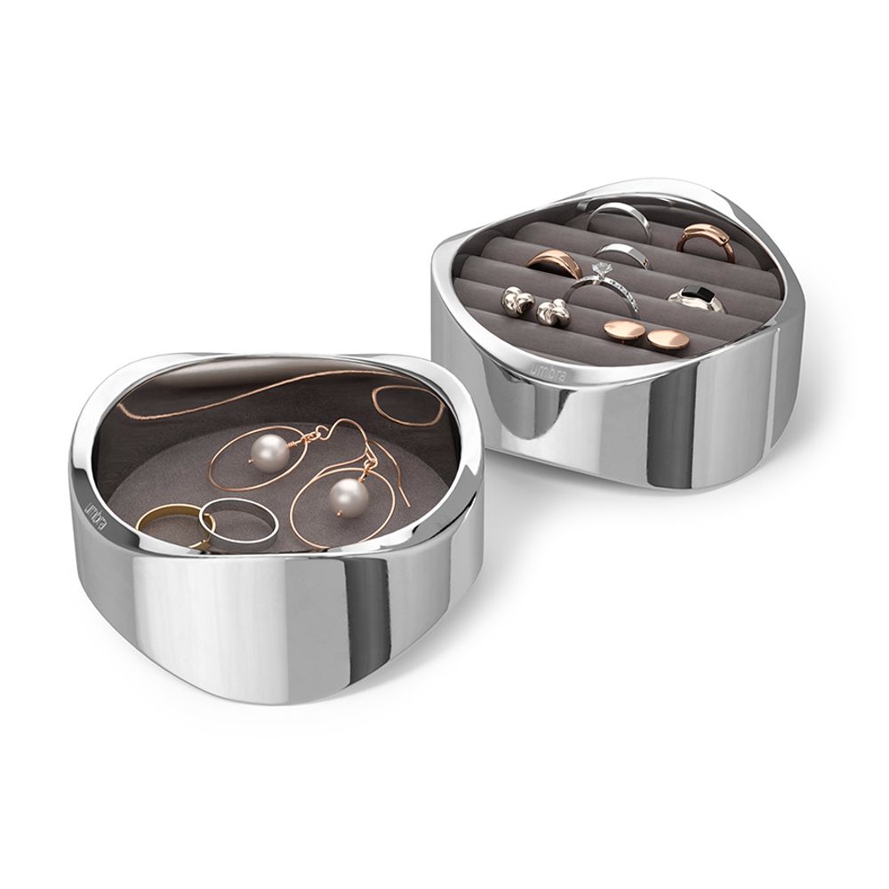 Органайзер для украшений Wavy, хром