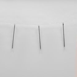 ULD-E2403-144-DTK WHITE IP44 METEOR Занавес светодиодный фигурный Падающие звезды. соединяемый. 2х0.3м. 8 подвесов. Белый свет. Провод прозрачный. TM Uniel.