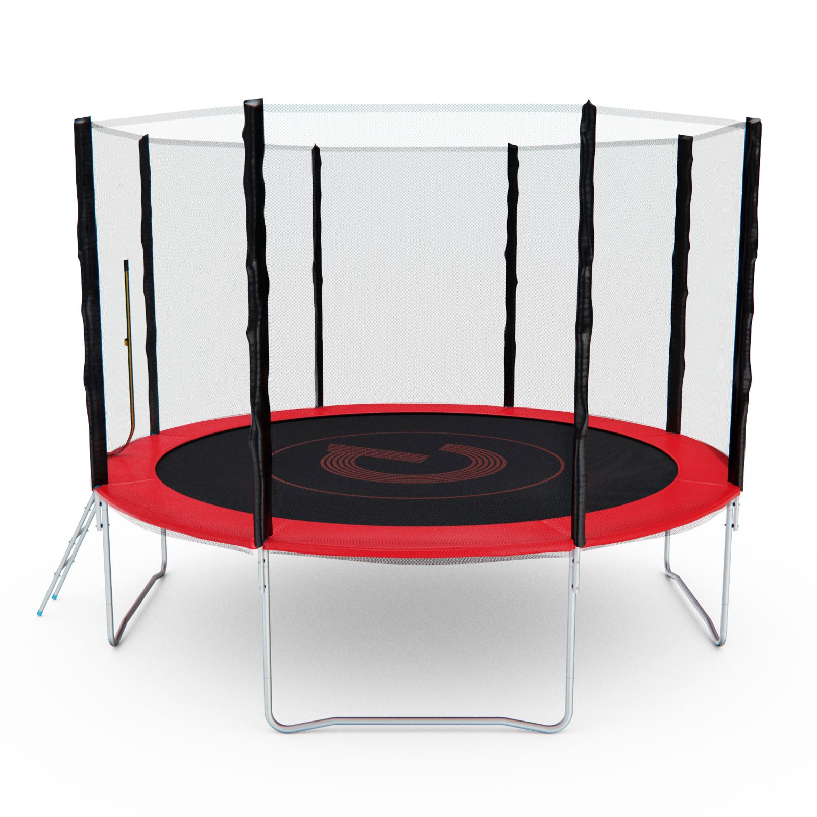 Батут с сеткой DFC PELPO 12ft с лестницей, RED фото №3