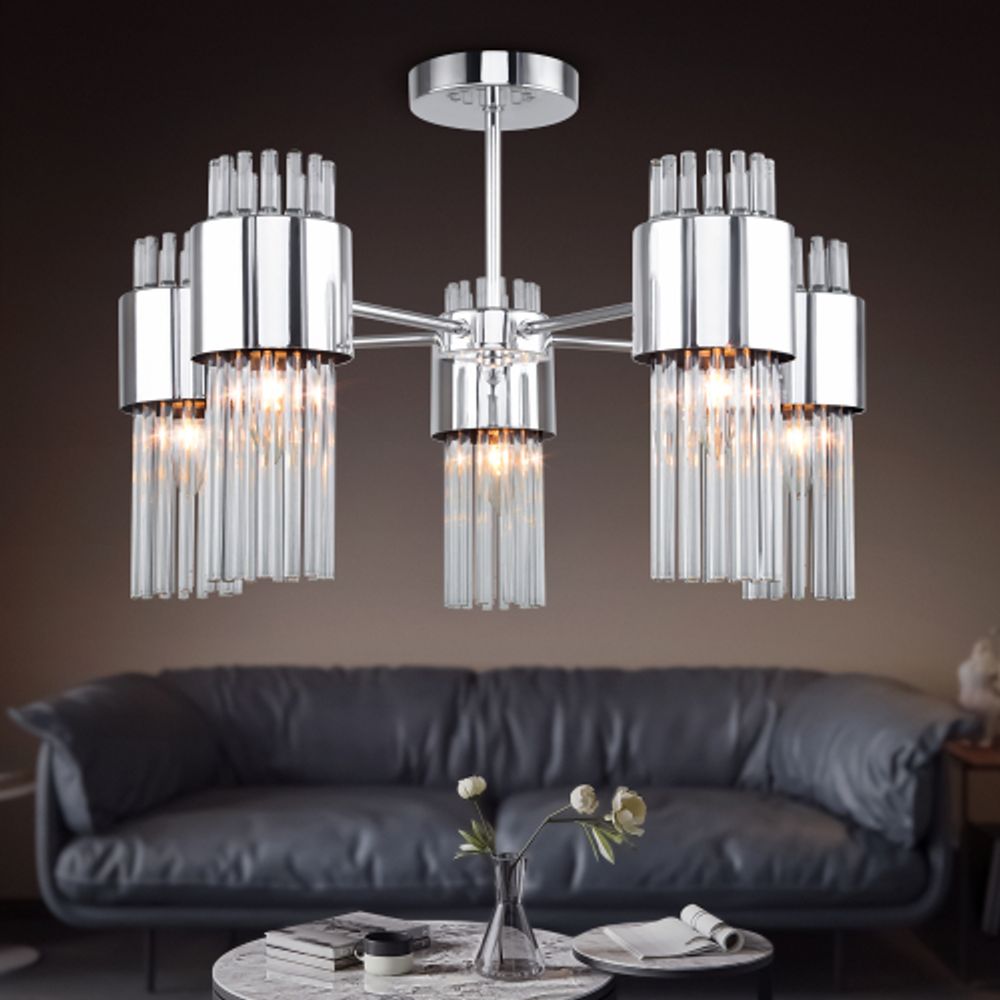 Люстра Rivoli   3148-305 5 х Е14 40 Вт модерн