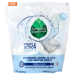 Seventh Generation, моющие средства для посудомоечных машин, Free & Clear, 36 упаковок, 604 г (21,3 унции)