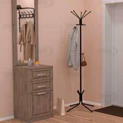 Вешалка напольная "Луч 5" (черный)