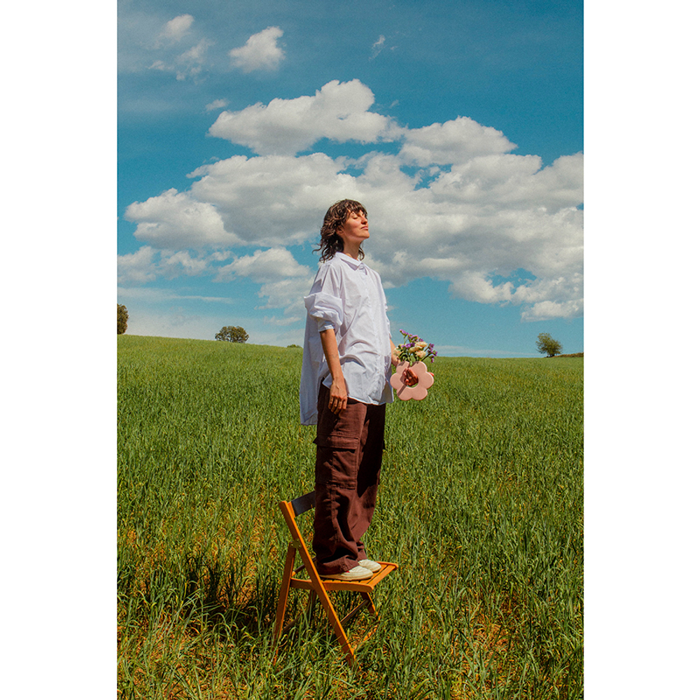 Ваза для цветов daisy, 20 см, розовая