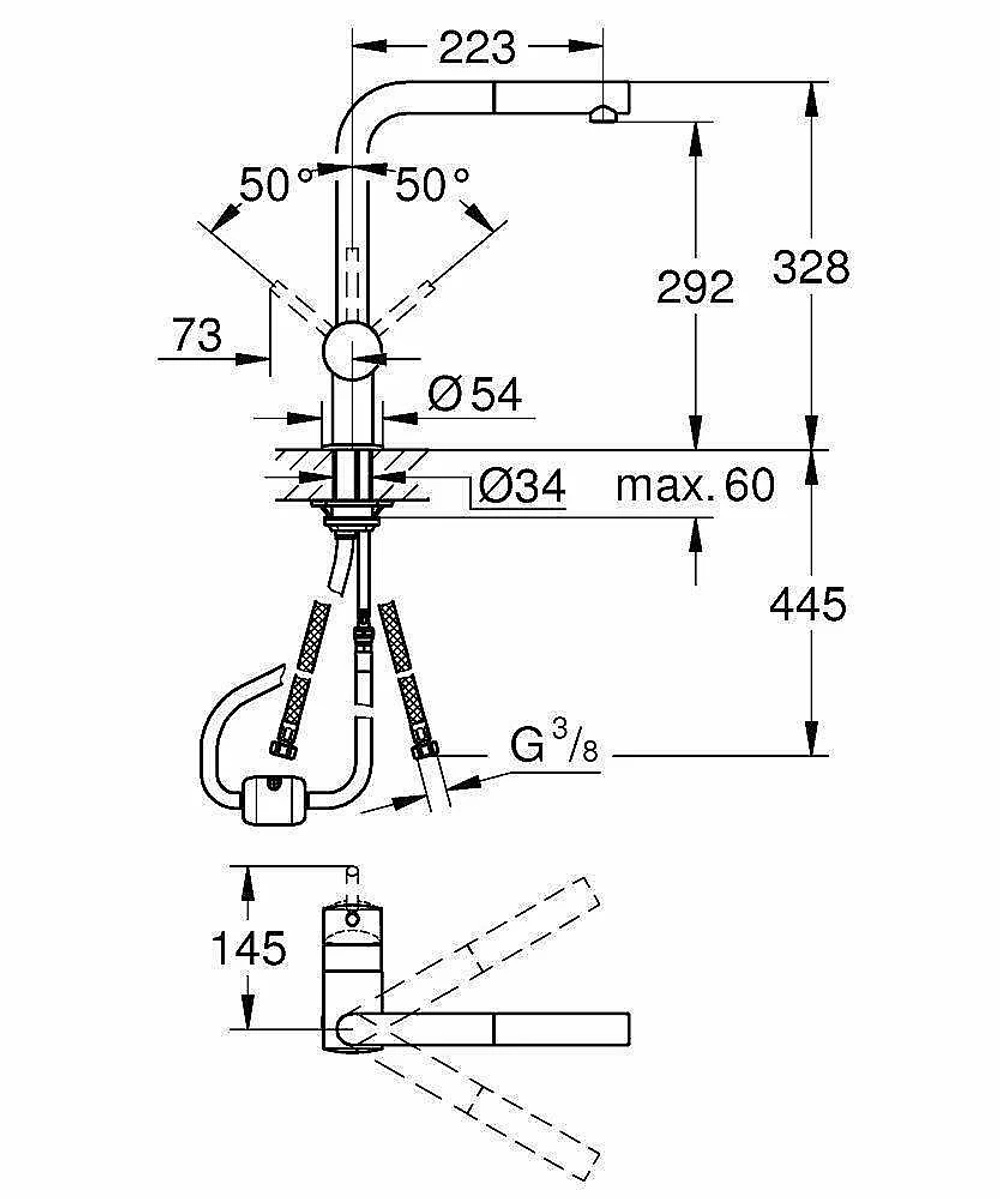 Смеситель для кухни Grohe Minta 32168000 хром