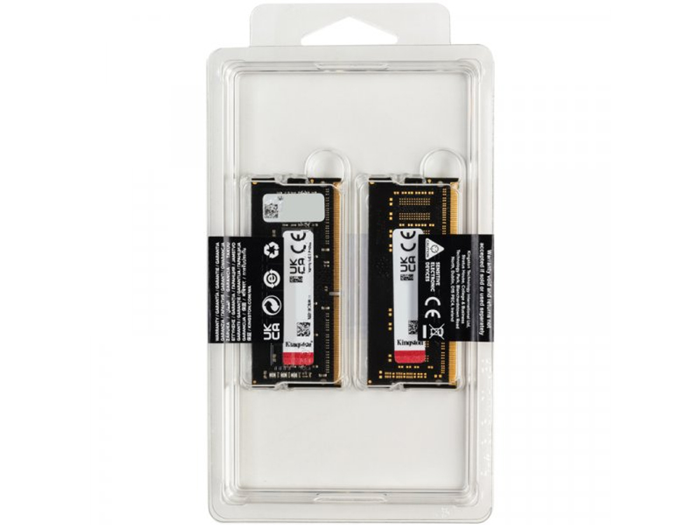 Оперативная память Kingston Fury KF432S20IBK2/16, DDR4 2х 16ГБ 3200 МГц, SODIMM, RTL