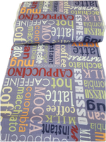 50х108см. Ткань для полотенец, вафельное полотно, "Кофейный стиль", 100% хлопок
