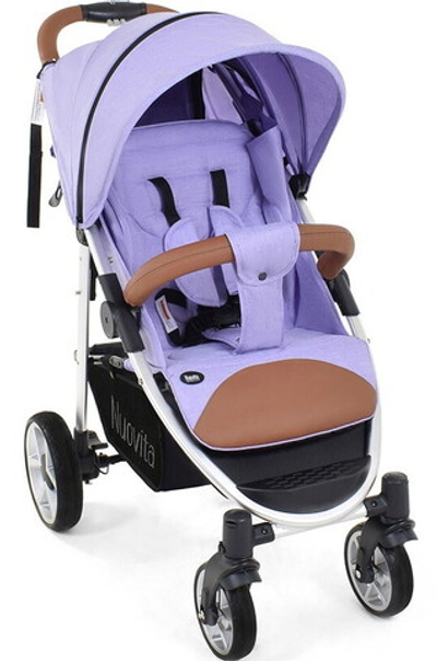 Прогулочная коляска Nuovita Corso Lilla, Argento / Сиреневый, Серебристый