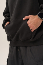 Худи KUL'TURA "HALF ZIP FLEECE 450 GR" Черный