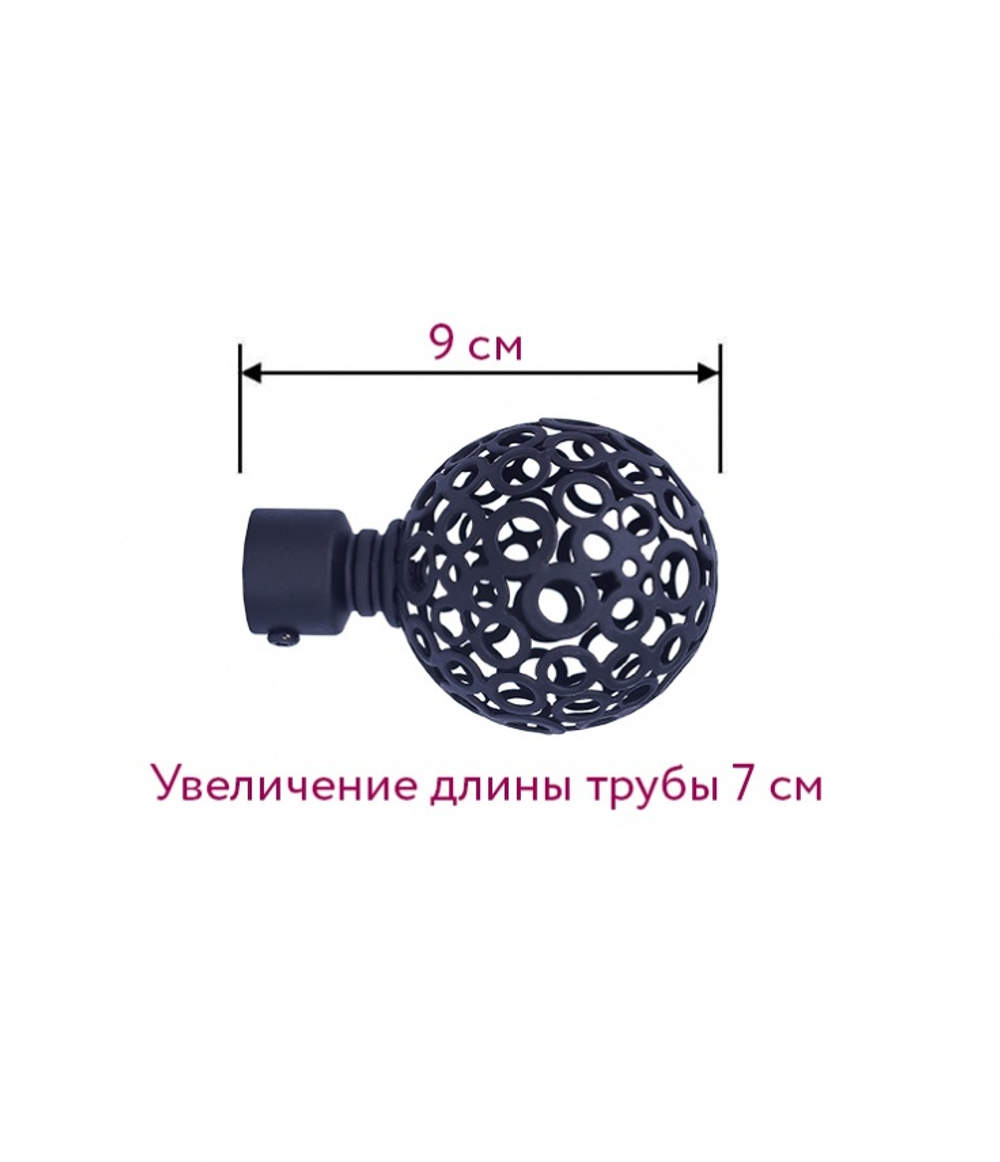 Наконечник для кованного карниза Ажур D 16/19