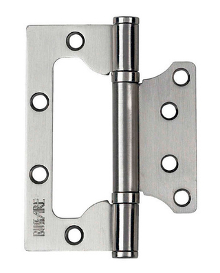 Петля накладная BUSSARE B020-U 100x75x2.5-2BB-1SC хром матовый