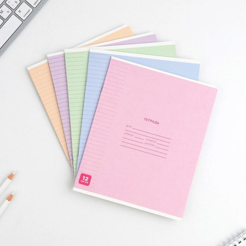 Тетрадь в линейку «Минимализм» А5, 12 л.