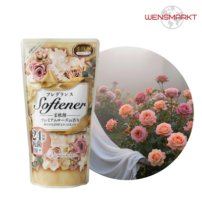 Кондиционер для белья Softener Premium Rose Nihon, антибактериальный, 500 мл, Япония