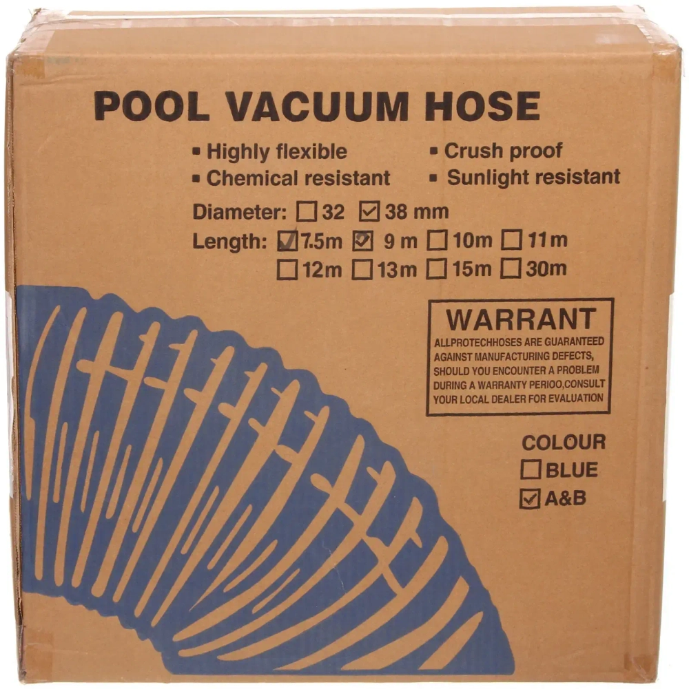 Шланг запасной (патрубок) EVH 7,5м/38мм, Seazone