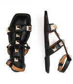 Кожаные босоножки TWINSET - черный(221TCP054)