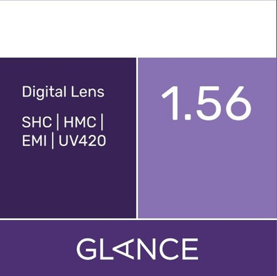 Линза для очков Glance 1.56 Digital Lens SHC/HMC/EMI/UV420 (астигматические)