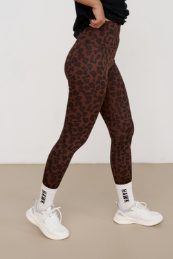 ЛЕГГИНСЫ WARM PRINT (коричневый)