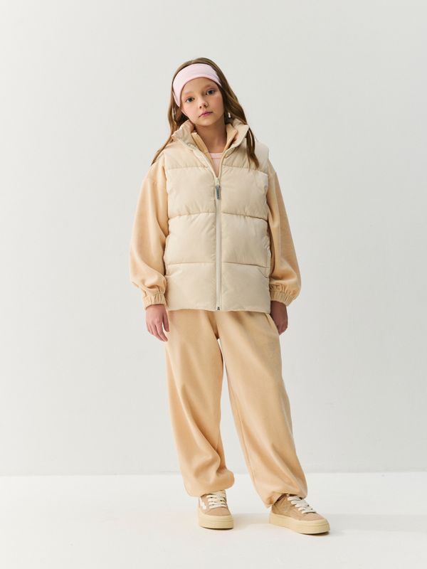 Джоггеры оверсайз велюровые 