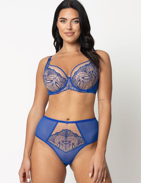 Трусы Subtille Silvia слипы высокие (ультрамарин)