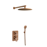 Встраиваемый смеситель для душа с тропическим и ручным душем BLAUTHERM 941512RP300CUC медь