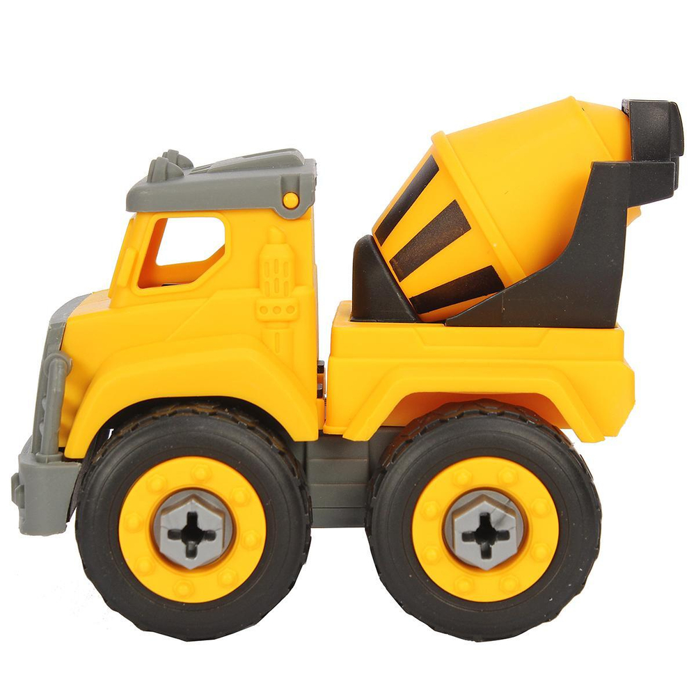 Машинка-конструктор Abtoys Cпецтехника "Городские службы" Бетономешалка с отверткой