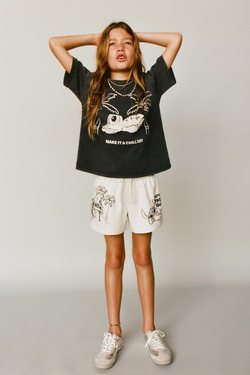 ZARA ФУТБОЛКА С ЭФФЕКТОМ ПОТЕРТОСТИ И ПРИНТОМ LILO & STITCH © DISNEY, АНТРАЦИТОВО-СЕРЫЙ