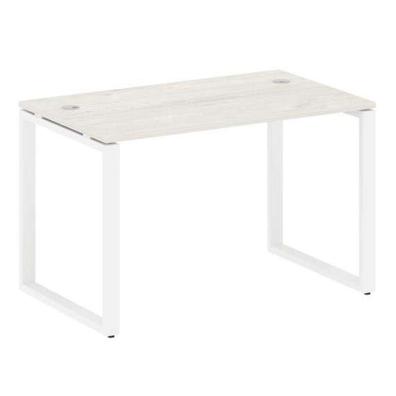 Metal System Стол письменный на О-образном м/к БО.СП-2 Дуб Наварра/Металл Белый 1200*720*750