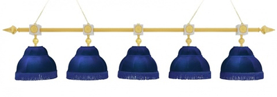 Лампа Антика 4пл. граб (Blanco plumon,бархат молочный,бахрома молочная,фурнитура золото)