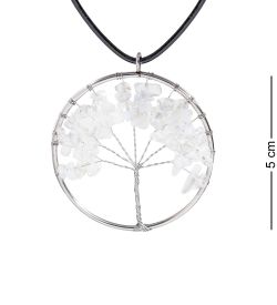 NP-02/1 Кулон с камнями «Горный хрусталь»