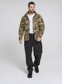 Тактическая военная флисовая толстовка без капюшона Мультикам