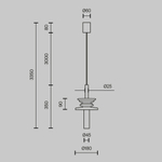 Подвесной светильник Maytoni Sound Wave MOD255PL-01B3